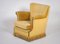 Danish Yellow Velvet Knole Sofa & Armchair, 1950s, Set of 2, Image 10