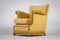 Danish Yellow Velvet Knole Sofa & Armchair, 1950s, Set of 2 11