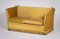 Danish Yellow Velvet Knole Sofa & Armchair, 1950s, Set of 2 3