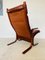 Vintage Norwegian Leather Seista Chair & Ottoman by Ingmar Relling from Westnofa, 1970s, Set of 2, Image 6