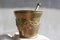 Vintage Brass Mortar Spice Hand Grinder and Pestle, Love Cooking Gift, Kitchen Decoration, 1940s 2