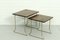 Vintage Teak Wooden Nesting Tables attributed to Brabantia, 1960s, Set of 2 5