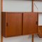 Mid-Century Bay Teak Wall Unit with Cabinet in the style of Poul Cadovius, Denmark, 1960s 9