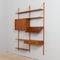 Mid-Century Bay Teak Wall Unit with Cabinet in the style of Poul Cadovius, Denmark, 1960s 3