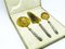 Art Nouveau Cutlery with Box, France, 1890s, Set of 4 3