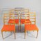 Reno Dining Chairs in Oak & Fabric by Bertil Fridhagen for Bodafors, Sweden, 1950s / 60s, Set of 4 4