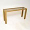 Vintage Italian Console Table in Brass and Mirror by Zevi, 1970s, Set of 2 2
