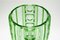 Art Deco Czechoslovakian Vase in Green Uranium Glass by S. Reich for CMS Krasno, 1930s 5