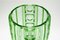 Tschechoslowakische Art Deco Vase aus grünem Uranglas von S. Reich für CMS Krasno, 1930er 5