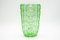 Art Deco Czechoslovakian Vase in Green Uranium Glass by S. Reich for CMS Krasno, 1930s 1