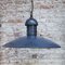 Lampada a sospensione vintage industriale in blu scuro, Immagine 4