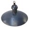 Vintage Industrial Pendant Light in Dark Blue 3