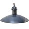 Vintage Industrial Pendant Light in Dark Blue 1