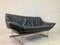 Italian Black Leather Sofa, 1970s 7