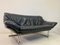 Italian Black Leather Sofa, 1970s 9