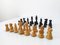 Vintage Holz Schachfiguren aus Lot, 32 3