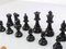 Vintage Plumb Wood Chess Pieces, Set of 32 6