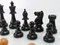 Vintage Plumb Wood Chess Pieces, Set of 32 4