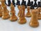 Vintage Plumb Wood Chess Pieces, Set of 32 11