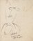 Antonio Cardile, Portrait of Antonio Vangelli, Original Pen Drawing, 1945, Image 1