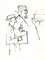 Mino Maccari, die Ärzte, Original Aquarell Zeichnung, 1960er 1