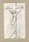 Inconnu, Christ Crucifixion, Crayon Original, Début du 20ème Siècle 1