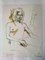 Leo Guida, desnudo, tinta china original y acuarela, años 70, Imagen 1