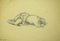 Leo Guida, Reclined Woman, Original Pencil Drawing, 1970s 1