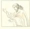 Thomas Holloway, Gesù, Acquaforte originale, 1810, Immagine 1