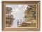 Erich Paulsen, Paesaggio lacustre, Pittura ad olio originale, fine XX secolo, Incorniciato, Immagine 1