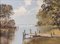 Erich Paulsen, Lakescape, Peinture à l'Huile Originale, Fin du 20ème Siècle, Encadrée 3