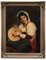 Unbekanntes, italienisches Mädchen mit Tamburin, Original Öl auf Leinwand, 1900er 1