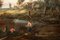 Artista holandés, paisaje con arroyo, óleo sobre lienzo original, siglo XVIII, Imagen 4