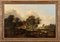 Artista holandés, paisaje con arroyo, óleo sobre lienzo original, siglo XVIII, Imagen 2