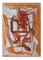 Giorgio Lo Fermo, Orange Abstract Composition, Original Oil on Canvas, 2021 1