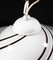 Black and White Murano Glass Pendant Lamp, Mid-20th Century, Image 4