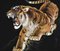 Unbekannt, Tiger, Original China Ink & Tempera Zeichnung, Mitte 20. Jh 1