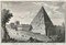 Grabado de Giuseppe Vasi, Piramide, Porta S.Paolo, siglo XVIII, Imagen 1