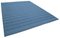 Blue Striped Wool Dhurrie Rug 2