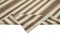 Brown Striped Dhurrie Rug, Image 6