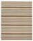 Brown Striped Dhurrie Rug, Image 1