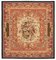 Brown Aubusson Kilim Rug, 1990s, Image 1