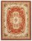 Vintage Brown & Orange Aubusson Kilim Rug, 1990s, Image 1