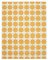 Vintage Dhurrie Teppich mit gelbem Muster 1