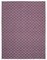 Vintage Purple Dhurrie Wool Rug 1