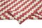 Red Striped Dhurrie Rug, 2000s, Image 6
