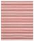 Red Striped Dhurrie Rug, 2000s 1