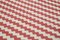 Alfombra Dhurrie de rayas rojas, década de 2000, Imagen 5