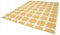 Yellow Pattern Dhurrie Rug 3