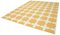 Yellow Pattern Dhurrie Rug, Image 3